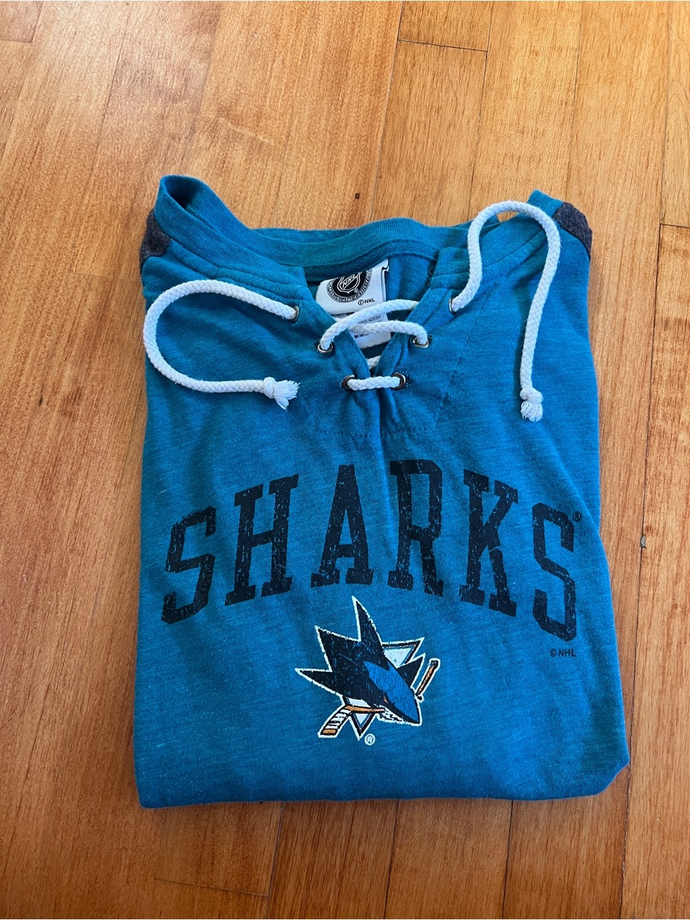 NHL San Jose Sharks Log Sleeve Shirt - Picture 1 of 5
